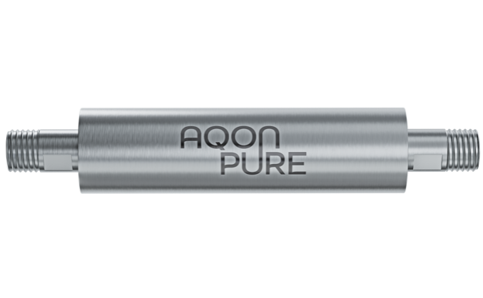 Die Enthärtungsanlage ohne Salz home s von AQON PURE ist eine Alternative zum Wasserfilter und arbeitet nach dem Prinzip der Impfkristallbildung.