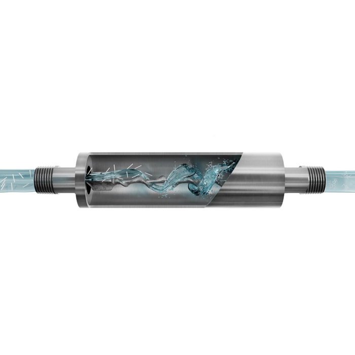 Der Kalkfilter von AQON PURE reduziert das Anlagerungsverhalten von Kalk