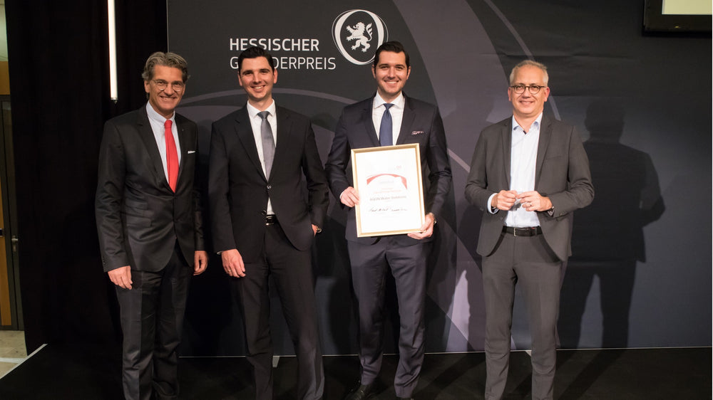AQON PURE Ionenaustauscher Alternative wird mit dem Hessischen Gründerpreis ausgezeichnet.