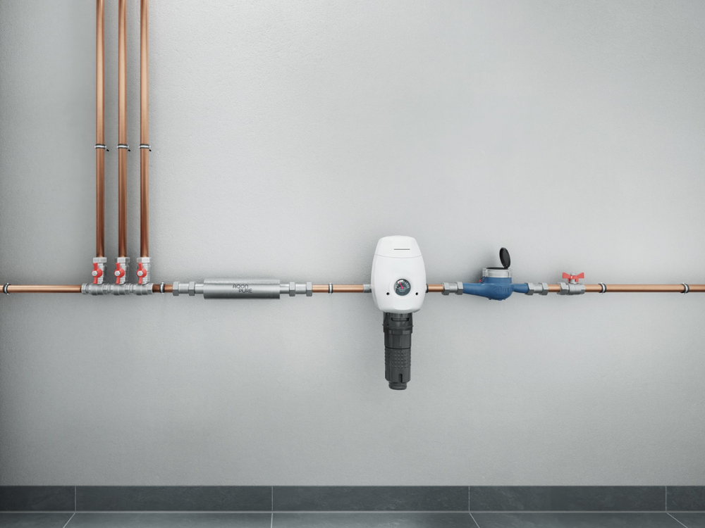 Kalkschutzanlage mit einfachen und platzsparendem Einbau